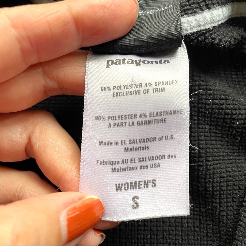 Patagonia Capilene 4 Thermal Weight Zip-Neck Pullover in Black - Small - Picture 8 of 11